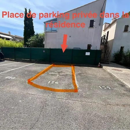 Cap D'agde 1 Chambre, 1 Mezzanine, Parking Et Piscine Apartament